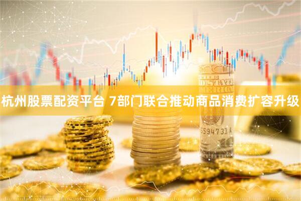 杭州股票配资平台 7部门联合推动商品消费扩容升级